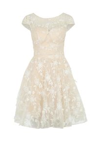 Chi Chi London, Damen Cocktailkleid, Weiß