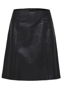 Selected Femme, Damen Lederrock, Schwarz