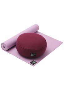 YOGISTAR.COM, Herren Yoga-set Starter Edition - Meditation, Pink / Rotviolett