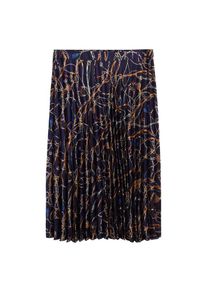 Violeta by Mango, Damen Rock 'Cadena', Navy / Gold / Mischfarben