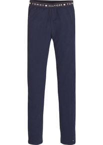 Tommy Hilfiger, M&auml;dchen Hose 'SOLID', Nachtblau / Wei&szlig;