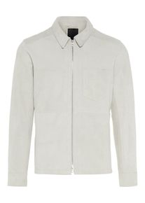 J. Lindeberg J.Lindeberg, Damen Lederjacke 'Jonah Zip Flat', Hellgrau