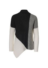 Only, Damen Pullover, Grau / Schwarz / Weiß