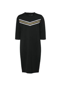 name it, M&auml;dchen Kleid 'NLFSAJOSSE', Gold / Schwarz / Wei&szlig;