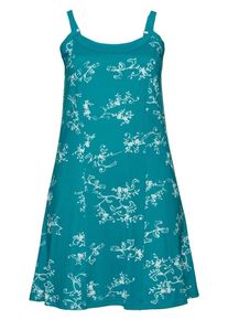 sheego Casual, Damen Jerseykleid, T&uuml;rkis / Wei&szlig;