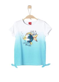 s.Oliver Junior, Mädchen Shirt, Aqua / Mischfarben / Weiß