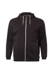 Tom Tailor Denim, Herren Sweatjacke, Schwarz / Wei&szlig;