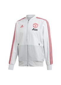 adidas Performance, Herren Sweatjacke 'Manchester United', Grau / Hellrot