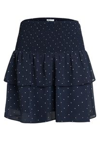 Pieces, Damen Rock, Navy / Weiß