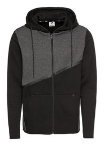 Jack & Jones JACK & JONES, Herren Sweatjacke 'JCOCARLO SWEAT ZIP HOOD NOOS', Dunkelgrau / Schwarz