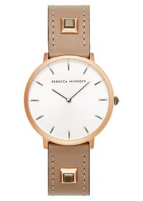 Rebecca Minkoff, Damen uhr 'Major 2200228', Dunkelbeige / Wei&szlig;
