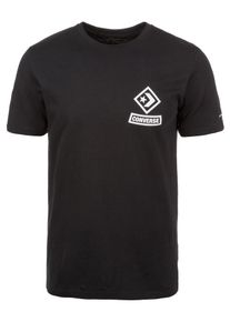 Converse, Herren T-Shirt 'Diamond Arch', Schwarz / Weiß