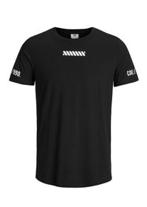 Jack & Jones JACK & JONES, Herren T-Shirt, Schwarz / Weiß