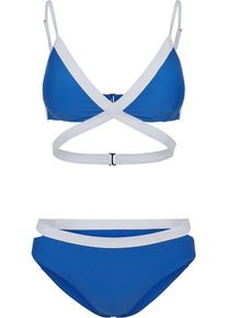 Urban Classics, Damen Bikini, Blau / Weiß
