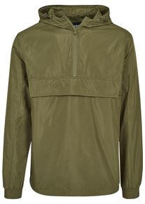 Urban Classics, Herren &Uuml;bergangsjacke 'Basic Pullover Jacket', Oliv