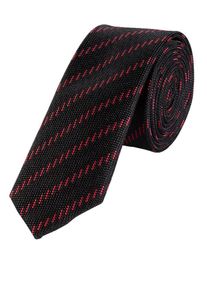 s.Oliver BLACK LABEL, Herren Krawatte, Rot / Schwarz