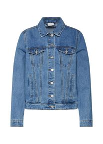 Vila, Damen Jacke 'VIJULES WASHED DENIM JACKET', Blue Denim