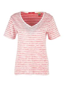 s.Oliver RED LABEL, Damen Shirt, Hellrot / Weiß