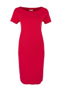TRIANGLE, Damen Lässiges Kleid mit offenen Kanten, Rot