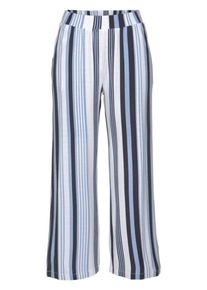 AJC, Damen Palazzohose, Rauchblau / Schwarz / Wei&szlig;