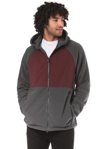 NIKE SB, Herren 'Polartec' Fleecejacke, Dunkelgrau / Bordeaux