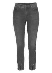 MAC, Damen Jeans 'Skinny Bohemian', Grey Denim