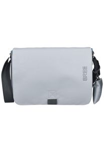 Bree, Damen Punch 62 Messenger Umh&auml;ngetasche 34 cm, Schwarz / Silber