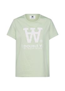 Wood Wood, Damen T-Shirt 'UMA', Mint / Weiß