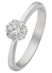 Christ, Damen Diamonds Ring, Silber