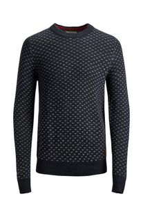 Jack & Jones JACK & JONES, Herren Pullover, Nachtblau / Wei&szlig;