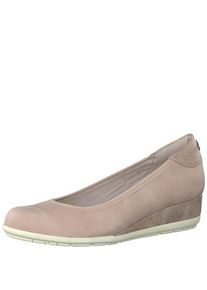 s.Oliver RED LABEL, Damen Slipper 'Ballerina mit kleinem Keilabsatz', Rosa
