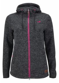 OCEAN SPORTSWEAR, Damen Strickfleecejacke, Dunkelgrau / Lila