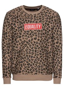 Only & Sons Only & Sons, Herren Sweatshirt 'onsWALLIE CREW NECK SWEAT', Braun / Rot