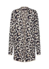 Zwillingsherz, Damen Pullover 'Leo', Hellbraun / Schwarz