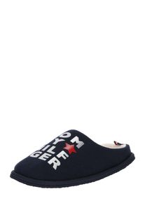 Tommy Hilfiger, Damen Slipper 'METALLIC PRINT HOME', Navy