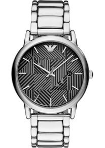 Emporio Armani, Herren Quarzuhr, Grau / Schwarz / Silber
