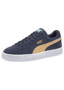 Puma, Damen Sneaker 'Suede Classic Jr', Sand / Marine / Weiß