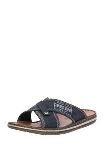 Rieker, Herren Sandalen '21064-14', Beige / Marine / Wei&szlig;