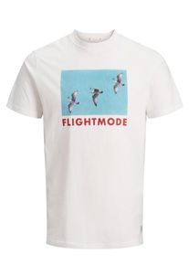 Jack & Jones JACK & JONES, Herren T-Shirt, Aqua / Rot / Wei&szlig;