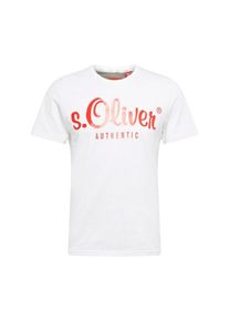 s.Oliver RED LABEL, Herren T-Shirt, Rot / Wei&szlig;