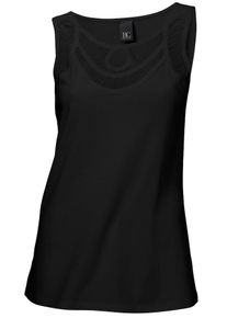 Heine, Damen Top, Schwarz