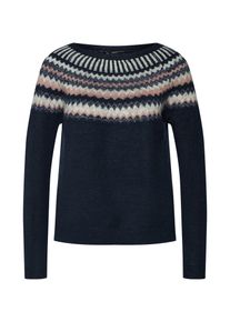 Only, Damen Pullover 'onlALBA SLIM', Dunkelblau / Hellgrau