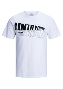 Jack & Jones JACK & JONES, Herren T-Shirt, Schwarz / Wei&szlig;