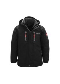 Trollkids, Mädchen Jacke 'LOFOTEN', Blau / Graphit / Dunkelgrau / Feuerrot / Schwarz
