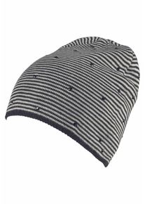 J. JAYZ, Damen Strickm&uuml;tze, Hellgrau / Schwarz