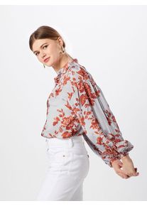Pepe Jeans, Damen Bluse 'Bruna', Hellgrau / Orangerot