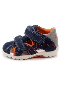 Lurchi, Lauflernschuh 'Marci', Navy / Grau / Dunkelorange
