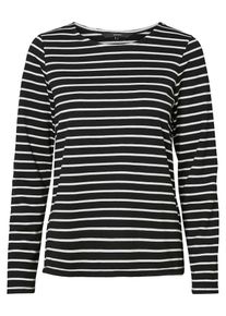 V&eacute;ro Moda VERO MODA, Damen L&auml;ssiges Sweatshirt, Schwarz / Wei&szlig;