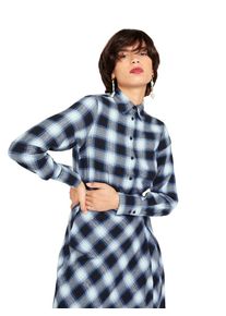 EDITED, Damen Bluse 'Hazel', Blau / Schwarz