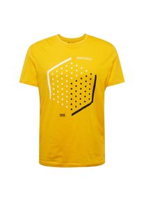 Jack & Jones JACK & JONES, Herren Shirt 'JCOBOOSTER TEE SS CREW NECK MARCH 19', Gelb / Schwarz / Wei&szlig;